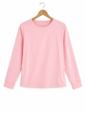 Russell Athletic Dri-Power Pink Long Sleeve Top XL Activewear Lightweight